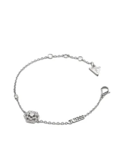LA FLEUR Bracciale con charm fiore e cristalli