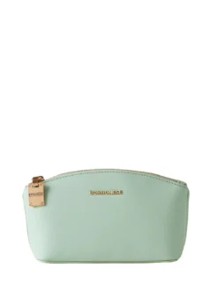 LETTERING Necessaire mini in pelle