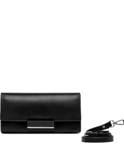 LILY Pochette clutch in pelle con tracolla