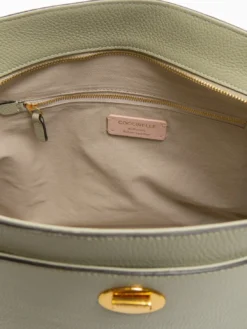 LIYA Borsa a spalla in pelle martellata