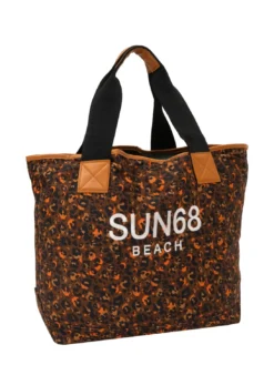 LOGO BEACH Borsa mare in canvas