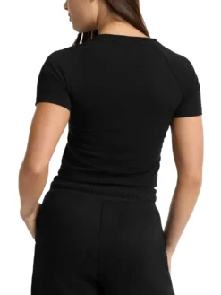 LOGO CALIFORNIA T-shirt cropped stretch manica corta