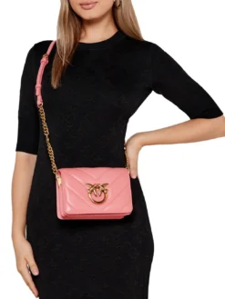 LOVE CLICK Borsa mini in pelle trapuntata
