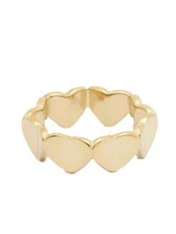 LOVELY Anello con cuori smaltati e zirconi