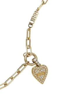 LOVE ME TENDER Collana con cuore e zirconi