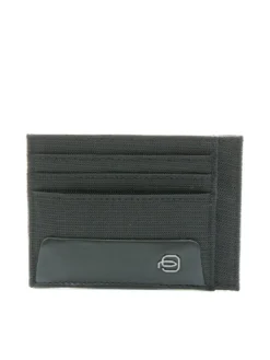 MACBETH Porta carte in pelle e tessuto