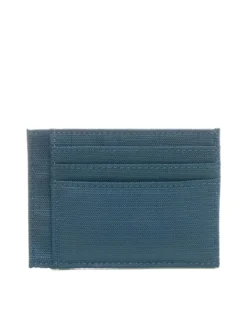 MACBETH Porta carte in pelle e tessuto