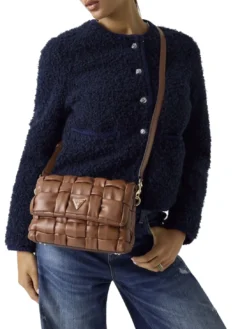 MARION Borsa a spalla intrecciata con tracolla