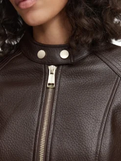MARLENE CARIBOU Giacca in similpelle, regular fit