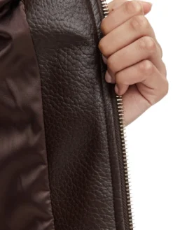 MARLENE CARIBOU Giacca in similpelle, regular fit