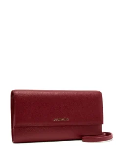 METALLIC SOFT Pochette in pelle con tracolla