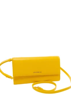 METALLIC SOFT Pochette in pelle con tracolla