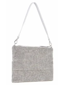 NABILAH Pochette con strass e tracolla