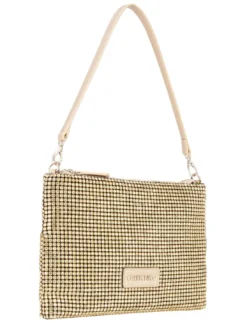 NABILAH Pochette con strass e tracolla