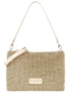 NABILAH Pochette con strass e tracolla