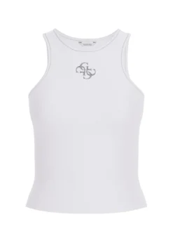 NEW SL ROUND GUENDALINA Canotta logo 4G strass