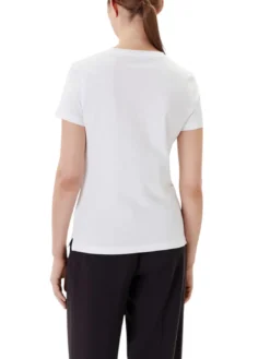 PEARLS LOVE TRIANGLE T-shirt con stampa e applicazioni