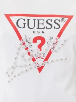 PEARLS LOVE TRIANGLE T-shirt con stampa e applicazioni