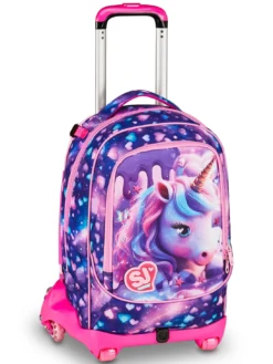 PIXIE UNICORN Zaino con carrello, sganciabile