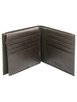 PLAIN Portafoglio in pelle con flap