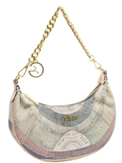 PLANETARIUM Borsa hobo mezzaluna con tracolla