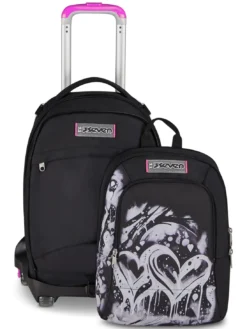 PLUMPY LINE GIRL Zaino trolley sdoppiabile
