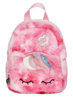 PLUSHY ANIMALS Mini zainetto in pelliccetta