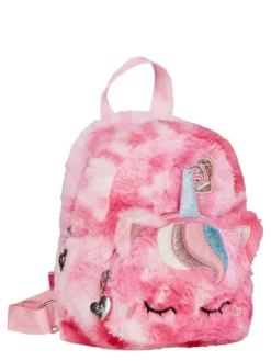 PLUSHY ANIMALS Mini zainetto in pelliccetta