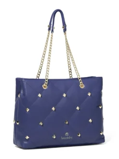 QUILT Borsa shopping a spalla manici catena