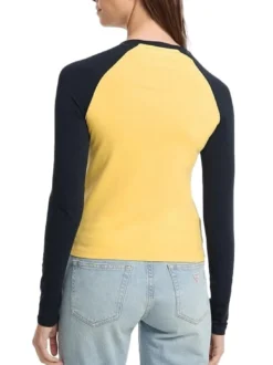 RAGLAN BLOCK T-shirt a manica lunga con stampa