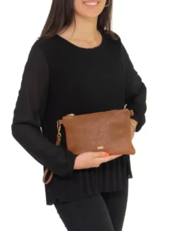 ROBERTA Pochette in pelle dollaro
