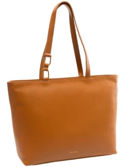 SAGITTA Borsa shopping a spalla, in pelle
