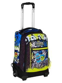 SCHOOL SKATE Zaino trolley 2 ruote, fisso