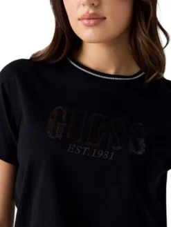 SEQUINS BIG LOGO T-shirt a manica corta, con logo grande