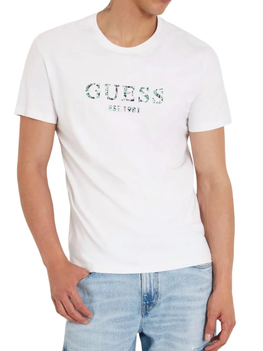 SS CN IRIDESCENT T-shirt in cotone stretch