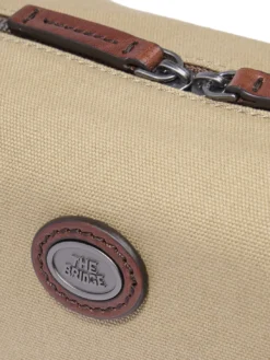 STORY Beauty case in pelle e canvas