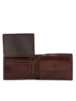 STORY UOMO Portafoglio in pelle flap e monete