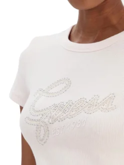 STUDS SCRIPT T-shirt manica corta slim fit