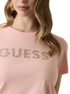STUDS SCRIPT T-shirt manica corta