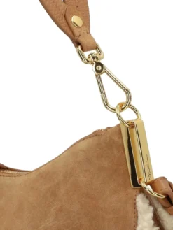 SUNUP ECO SHEARLING Borsa a spalla con tracolla