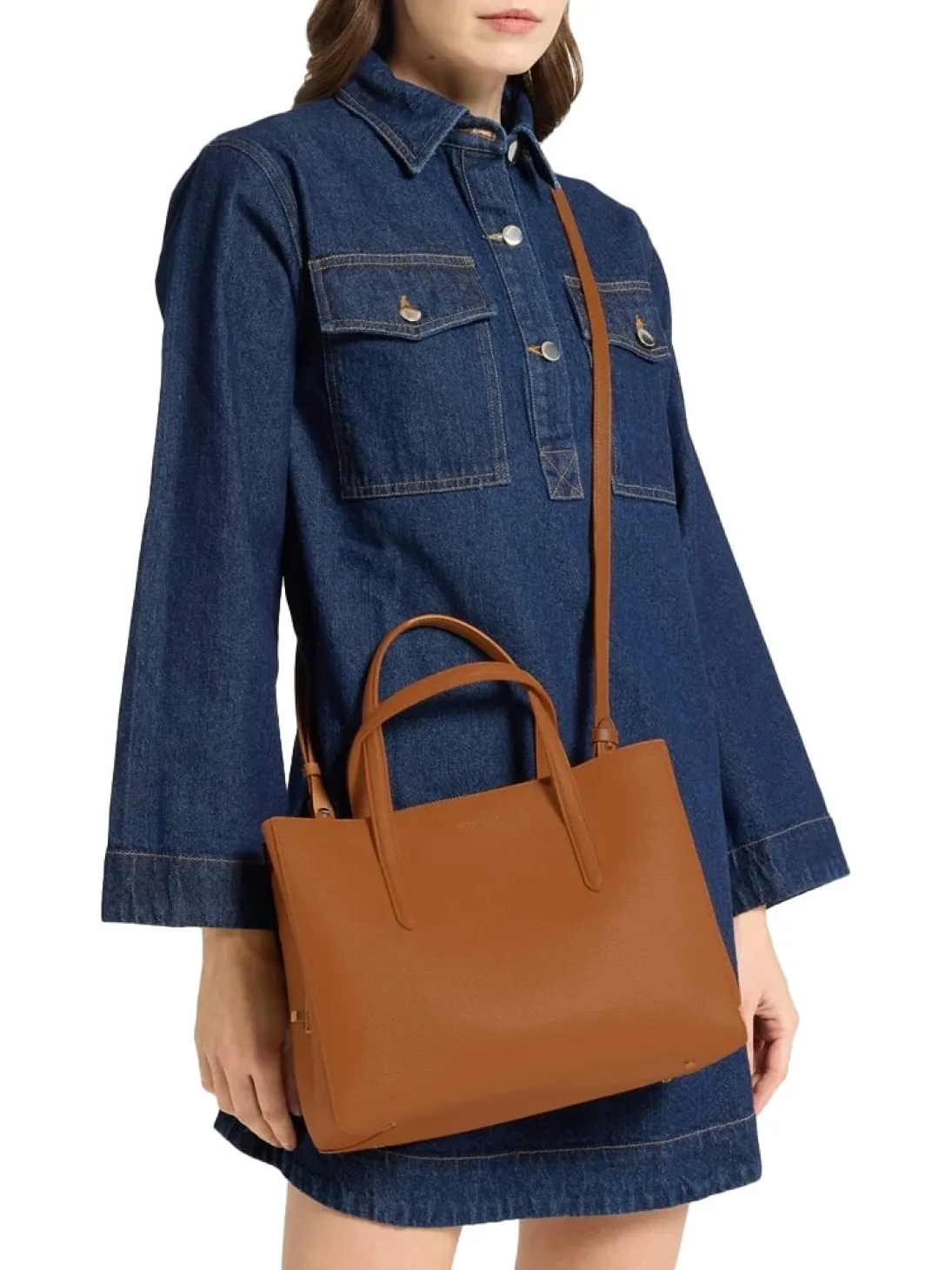 SWAP Borsa tote in pelle martellata