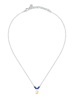 TALISMANI Collana con agata blu e stellina