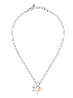 TALISMANI Collana in acciaio con cristalli