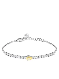 TESORI Bracciale in argento con zirconi