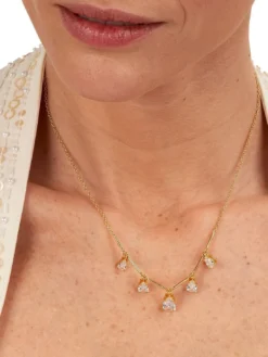 TESORI Collana con zirconi a goccia