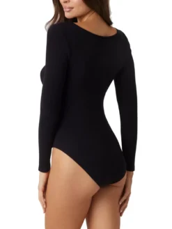 TESSA Body manica lunga a costine