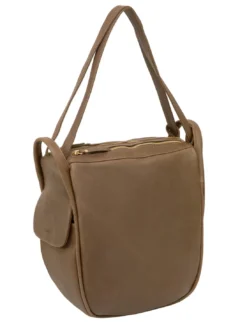 TRIO Zaino sacca in pelle nappa
