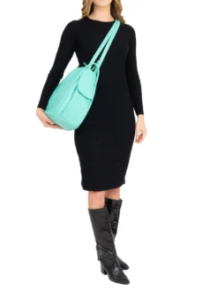 TRIO Zaino sacca in pelle nappa