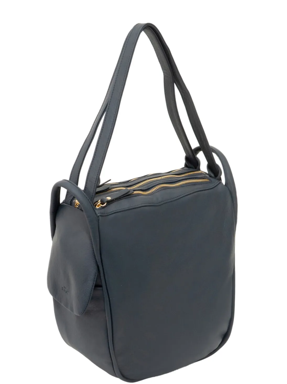 TRIO Zaino sacca in pelle nappa