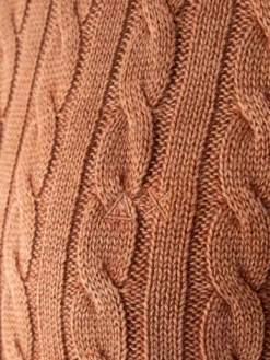 VINTAGE Maglione girocollo a trecce